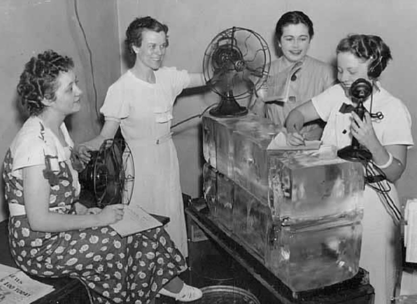 When the temperature peaked at an all-time high of 108°F in Minneapolis, Minnesota, on July 14, 1936, the want-ad staff at the St. Paul Daily News was provided with 400 pounds of ice and two electric fans to cool the air in the press room