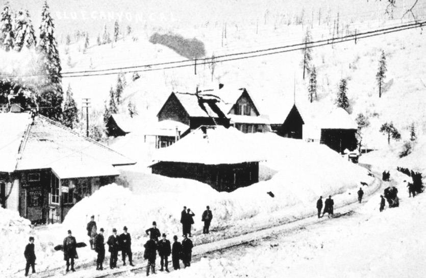 Snow in Blue Canyon, CA, 1916-17