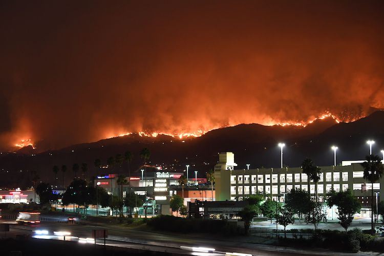 La Tuna fire near Burbank, CA, 9/2/2017