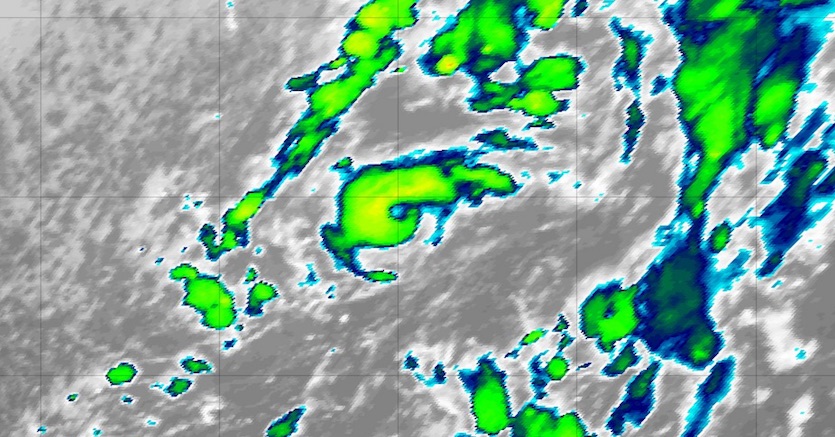 Infrared image of Pablo at 2045Z 10/25/19